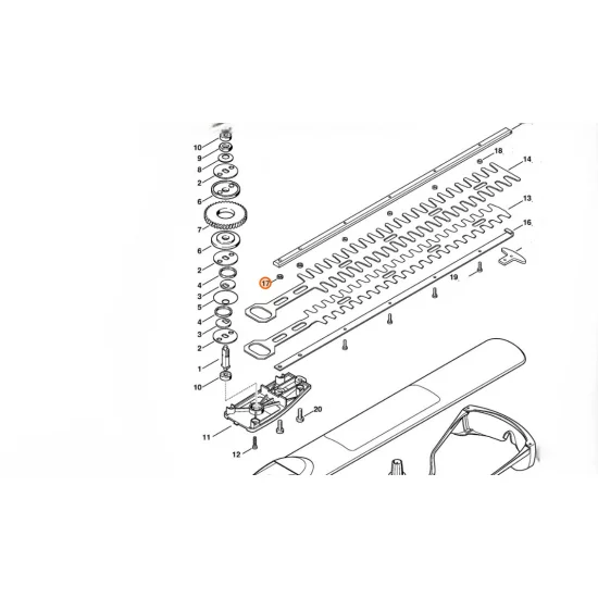 STIHL  Element ślizgowy 6,1x10x3,75 6010 648 6725